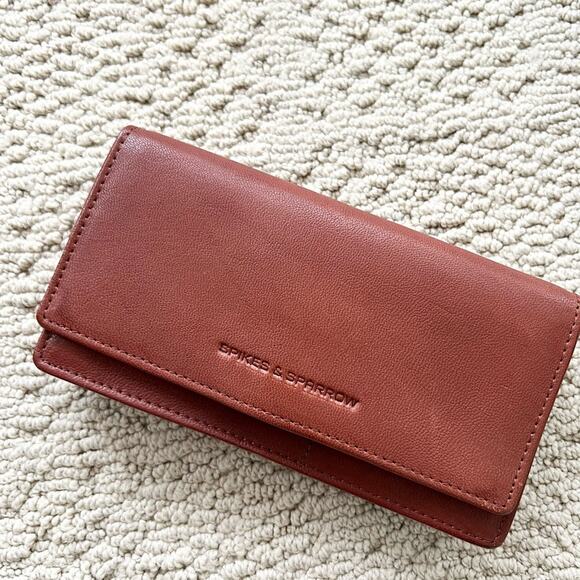 Spikes & Sparrow RFID Wallet Kentucky brown leather biker moto wallet fall - Picture 3 of 10